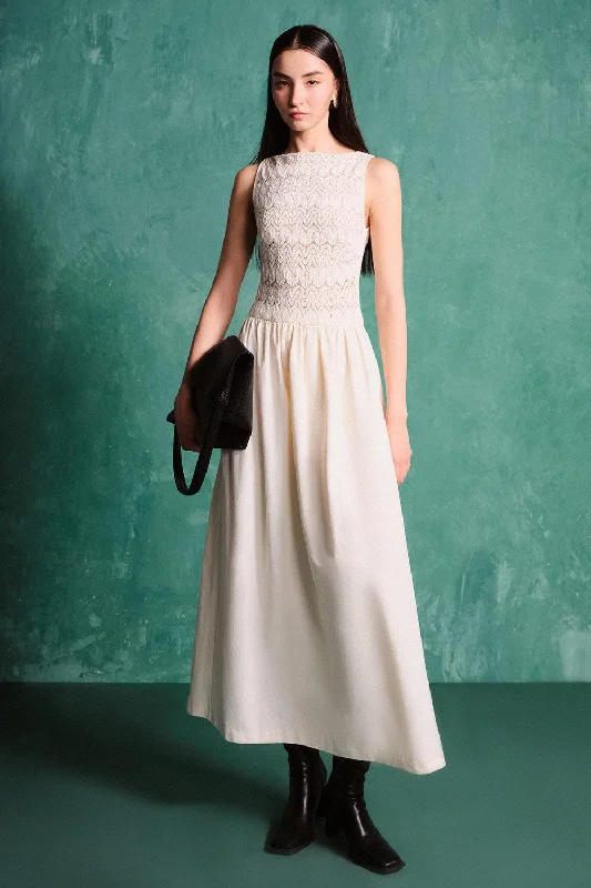 Glittery Casual Dresses for a Sparkly Effect Blake A-line Sleeveless Cotton Poplin Midi Dress Glittery Casual Dresses for a Sparkly Effect Blake A-line Sleeveless Cotton Poplin Midi Dress