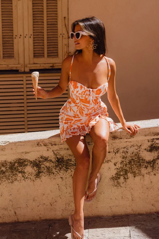 Argyle - Printed Casual Dresses in Pastel Hues​ Belle Floral Mini Dress