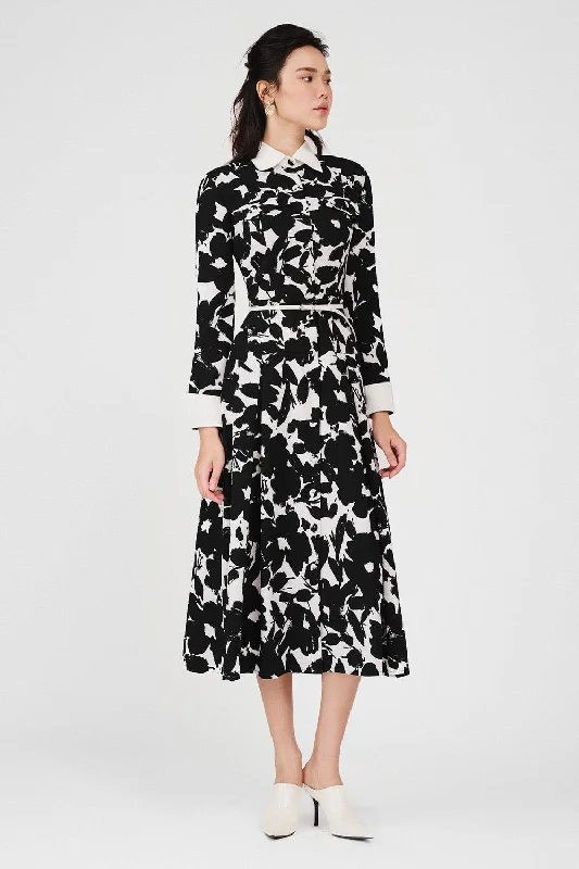 Plus - Size Casual Dresses for a Comfortable Fit Jazmine Drop Waist Single Breasted Poly Silk Midi Dress Plus - Size Casual Dresses for a Comfortable Fit Jazmine Drop Waist Single Breasted Poly Silk Midi Dress