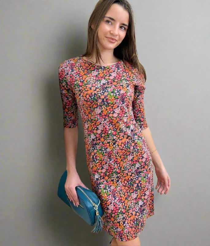 Organic Cotton Casual Dresses for a Natural Choice Shafika Ditsy Floral Print Jersey Tunic Dress Organic Cotton Casual Dresses for a Natural Choice Shafika Ditsy Floral Print Jersey Tunic Dress