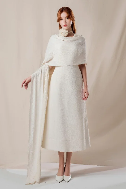 Pocket - Equipped Casual Dresses for Practicality Roise A-line Sleeveless Ribbed Burlap Midi Dress Pocket - Equipped Casual Dresses for Practicality Roise A-line Sleeveless Ribbed Burlap Midi Dress
