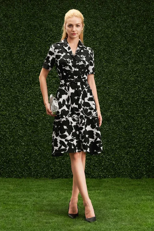 DIY - Inspired Casual Dresses with Customizable Elements Hadlee Fit and Flare Notch Lapel Poly Silk Midi Dress DIY - Inspired Casual Dresses with Customizable Elements Hadlee Fit and Flare Notch Lapel Poly Silk Midi Dress