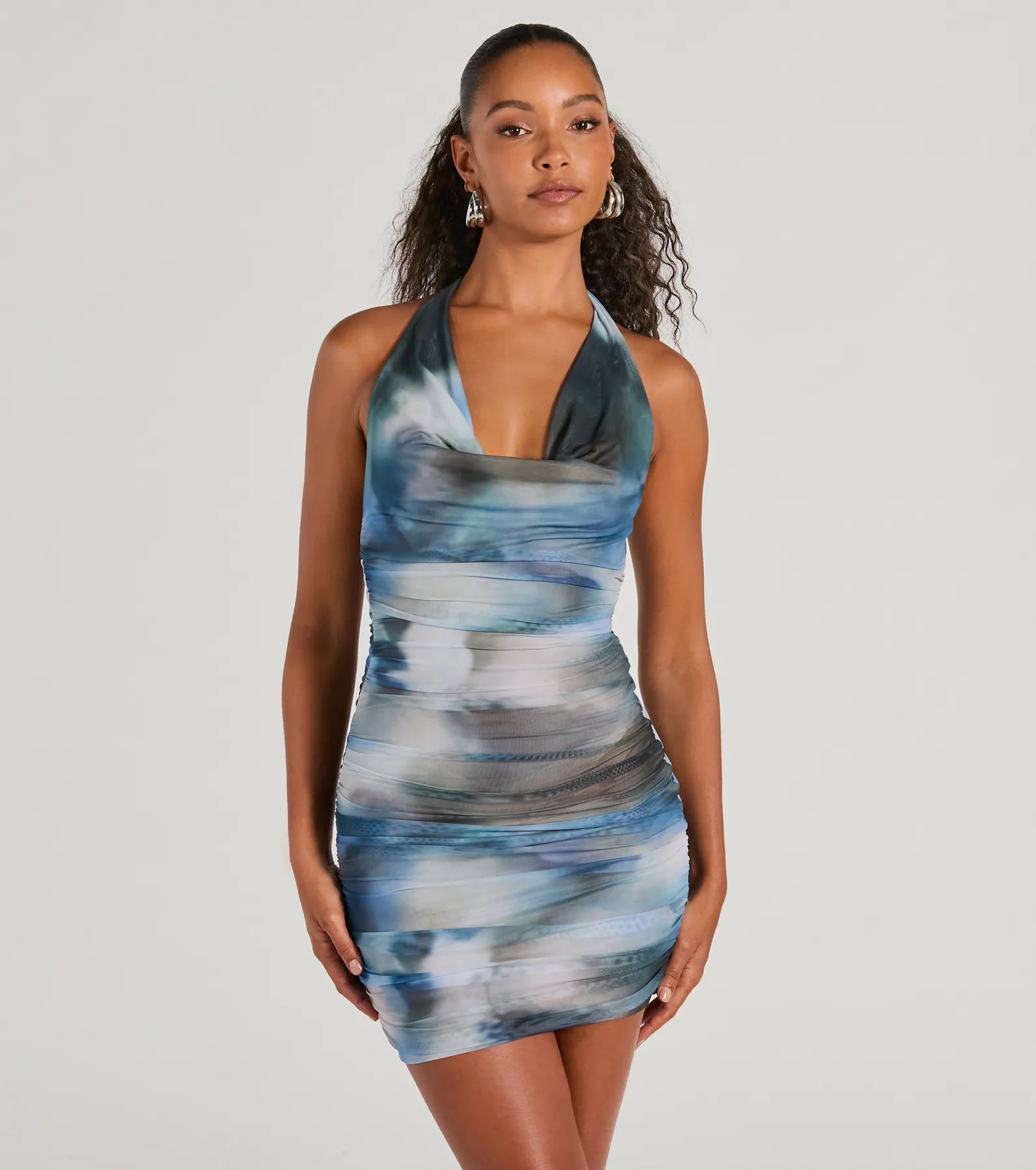 Fall - Style Casual Dresses with Earthy Tones Make An Impression Cowl Neck Bodycon Mini Dress Fall - Style Casual Dresses with Earthy Tones Make An Impression Cowl Neck Bodycon Mini Dress
