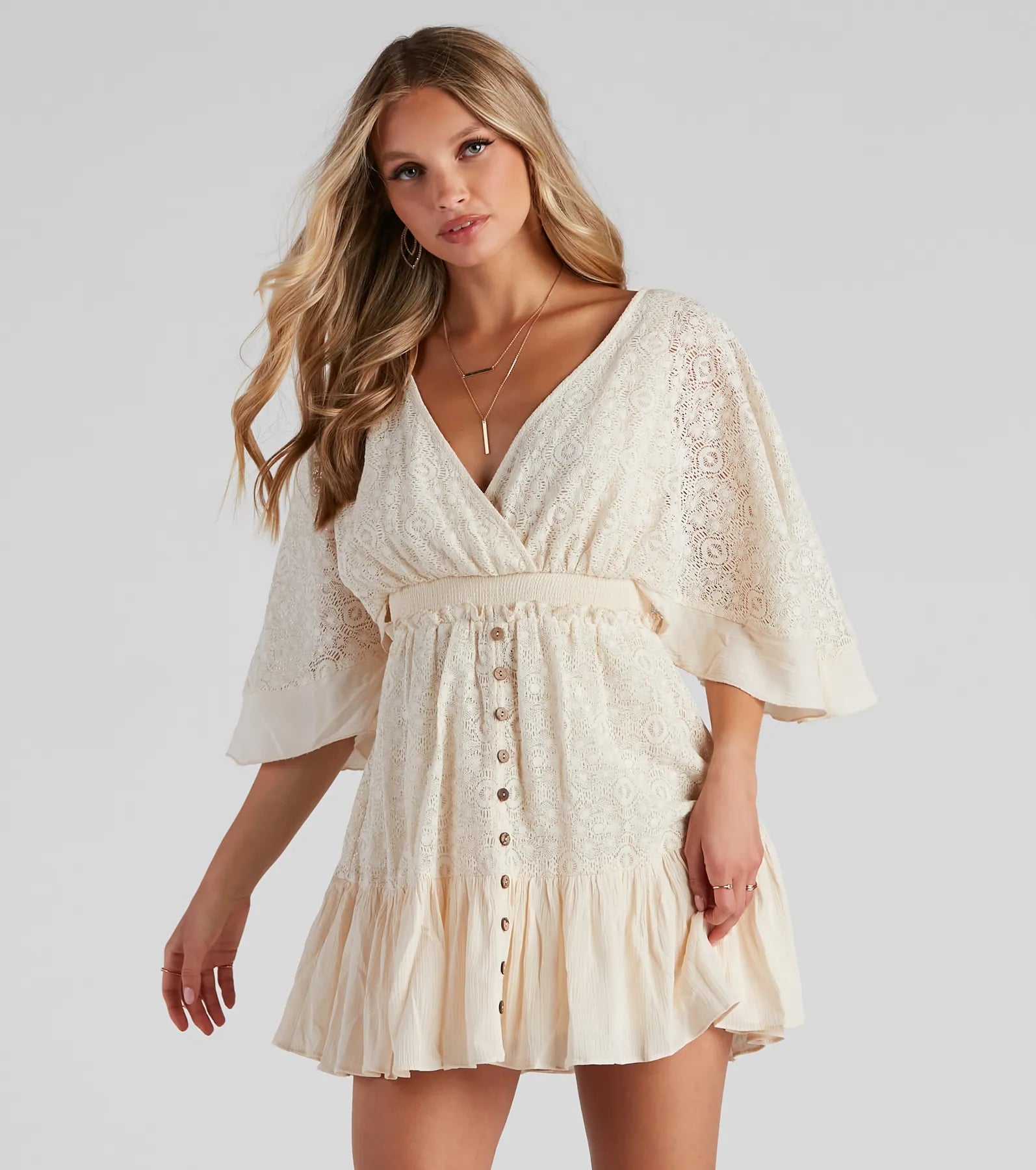 Mini dresses with off - the - shoulder styles Effortless And Flowy Skater Dress