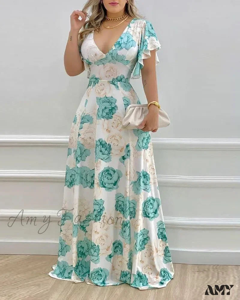 Custom - Made Casual Dresses for a Personalized Fit Amy Fashion - Waist-Flare Summer Daily Casual Boho Dress Custom - Made Casual Dresses for a Personalized Fit Amy Fashion - Waist-Flare Summer Daily Casual Boho Dress