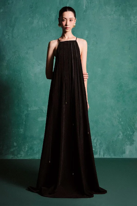 Bamboo - Fiber Casual Dresses for an Eco - Friendly Option Allyson Trapezoid Spaghetti Strap Spandex Velvet Floor Length Dress Bamboo - Fiber Casual Dresses for an Eco - Friendly Option Allyson Trapezoid Spaghetti Strap Spandex Velvet Floor Length Dress