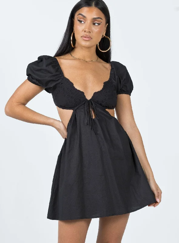 A - Line Casual Dresses for a Flattering Silhouette​ Elizer Mini Dress Black