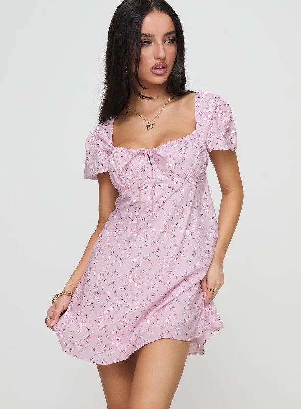 Glittery Casual Dresses for a Sparkly Effect​ Jaxton Mini Dress Pink Multi