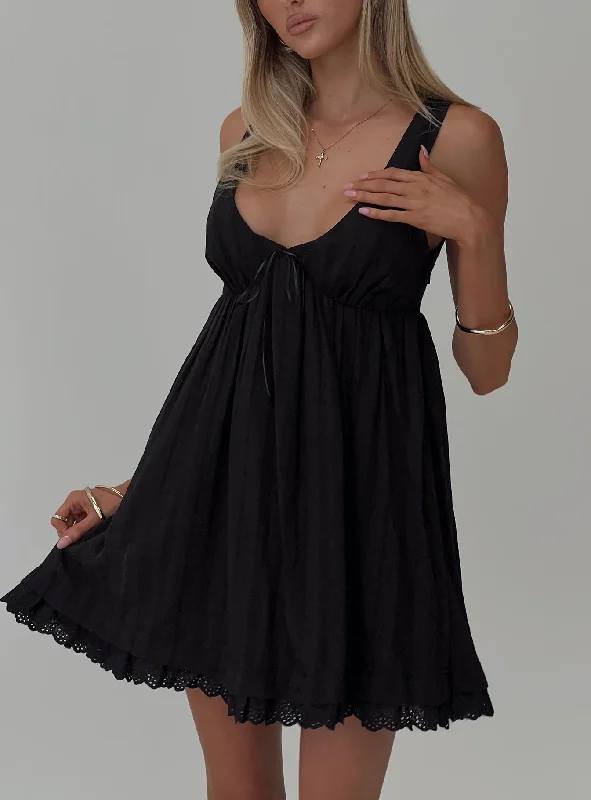 Travel - Friendly Casual Dresses for Comfort on the Go​ Nelty Mini Dress Black