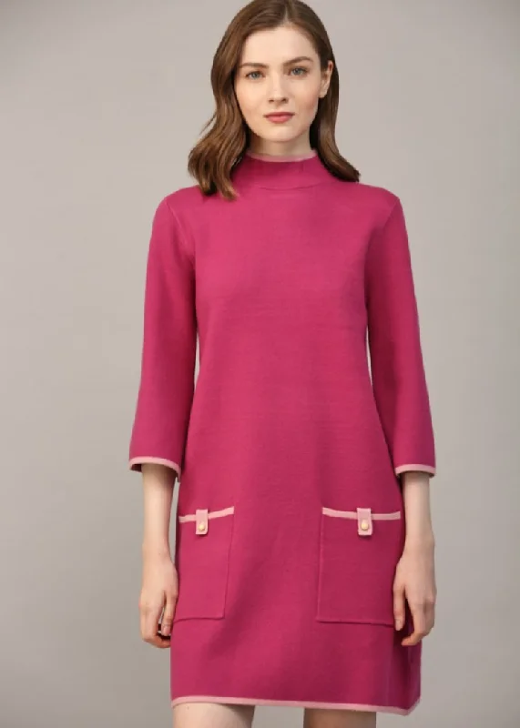 Hypoallergenic Casual Dresses for Sensitive Skin Faith Mockneck Sweater Dress- Berry ***FINAL SALE*** Hypoallergenic Casual Dresses for Sensitive Skin Faith Mockneck Sweater Dress- Berry ***FINAL SALE***