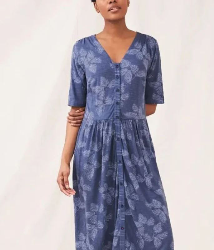 Baby Girl Casual Dresses for a Sweet Look​ Blue Mia Cotton Midi Dress
