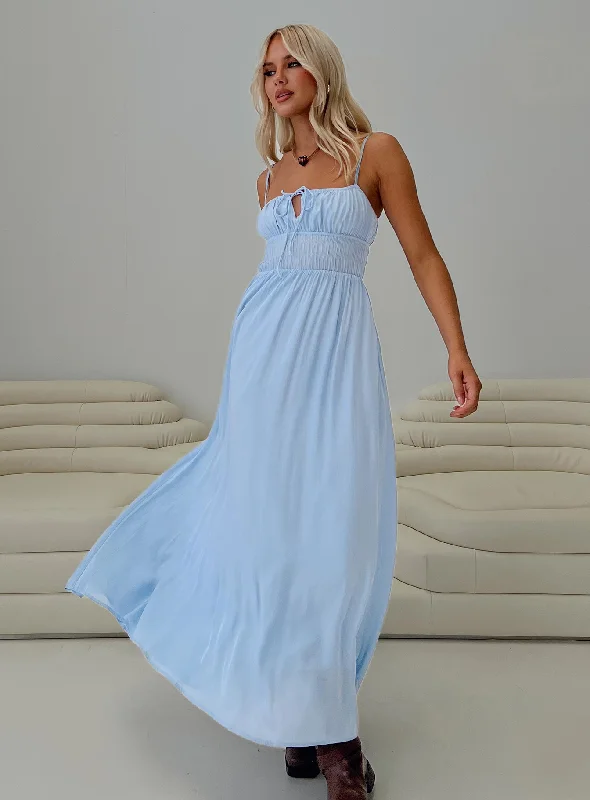 Work - from - Home Casual Dresses for Comfort and Style​ Jersie Maxi Dress Blue
