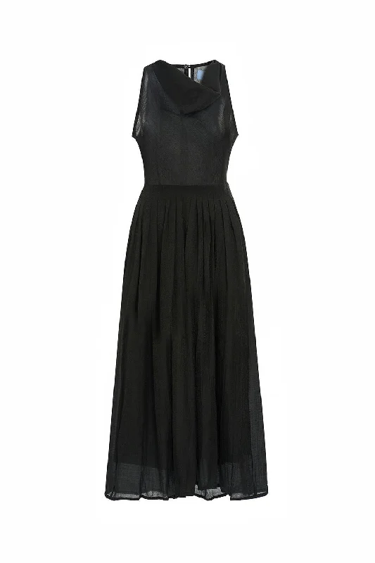 Anti - Wrinkle Casual Dresses for Easy Maintenance Juniper Pleated Cowl Neck Silk Crepe Midi Dress Anti - Wrinkle Casual Dresses for Easy Maintenance Juniper Pleated Cowl Neck Silk Crepe Midi Dress
