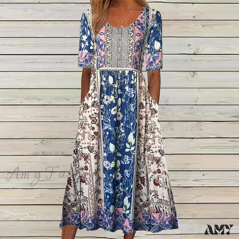 Brand - Specific Casual Dresses from Popular Labels Amy Fashion - Casual Comfort Elegant Beach Summer Boho Dress Brand - Specific Casual Dresses from Popular Labels Amy Fashion - Casual Comfort Elegant Beach Summer Boho Dress
