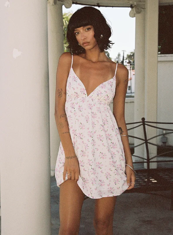 Midi Casual Dresses in Trendy Patterns​ Koko Mini Dress Cream Floral Petite
