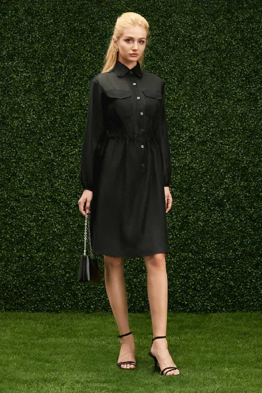 Brunch - Suitable Casual Dresses for a Relaxed Gathering Maisie A-line See-Through Organza Midi Dress Brunch - Suitable Casual Dresses for a Relaxed Gathering Maisie A-line See-Through Organza Midi Dress