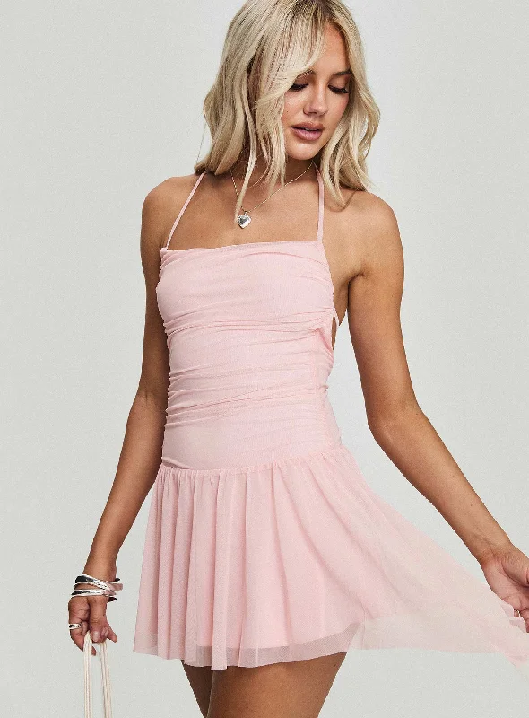 Quick - Dry Casual Dresses for Travel and Outdoor Use​ Helion Mini Dress Pink