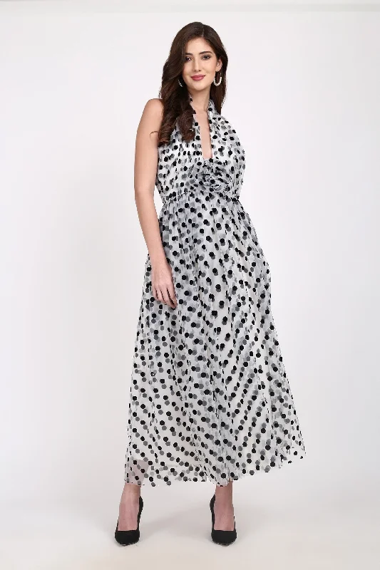 Washable Casual Dresses for Convenient Cleaning​ Blake Maxi Dress in Polka Dot