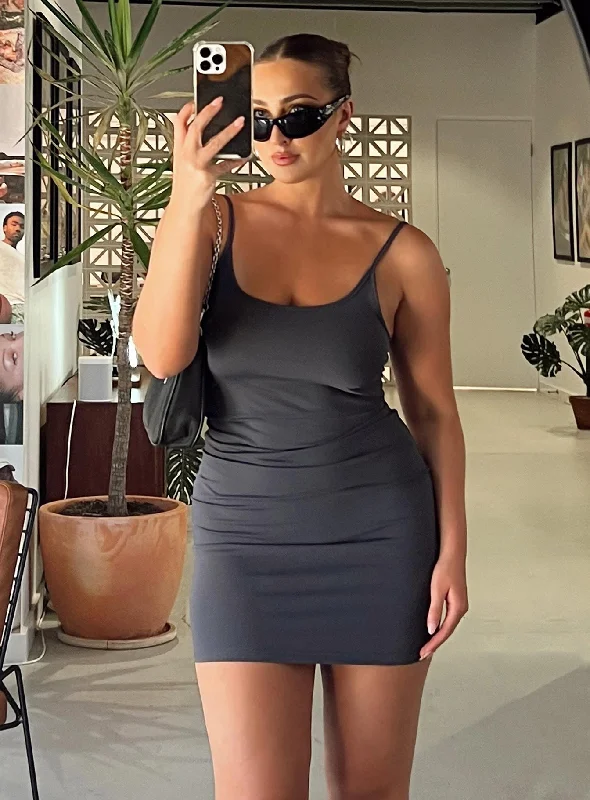 Beach Casual Dresses with a Breezy Design​ Geary Mini Dress Grey