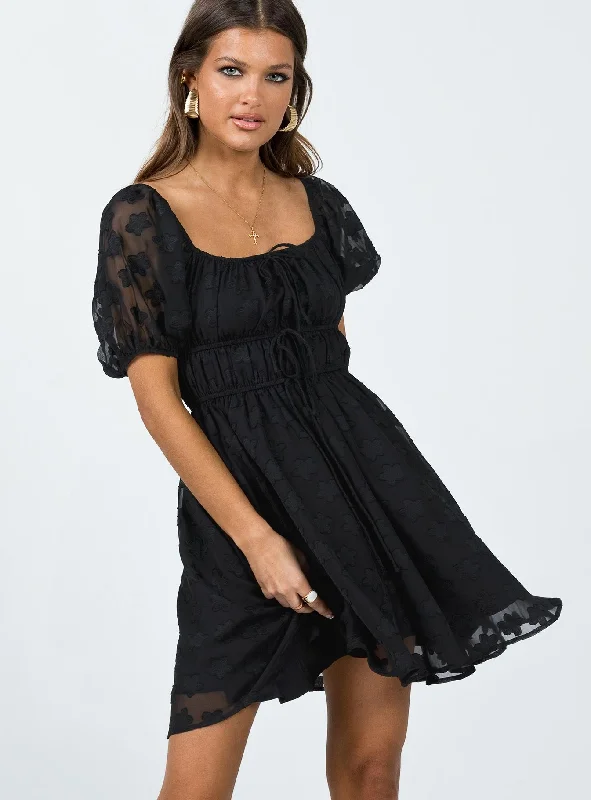 Machine - Washable Casual Dresses for Hassle - Free Care​ Kenny Mini Dress Black