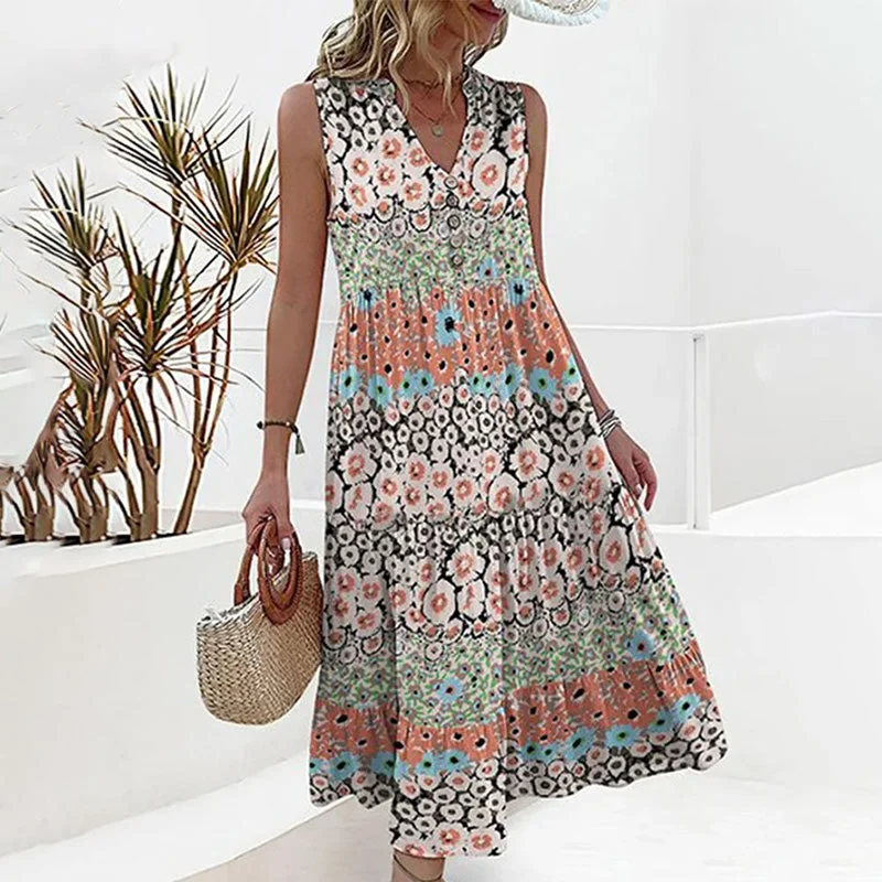 Mini dresses with spaghetti straps for a delicate look Elegant Floral Dress