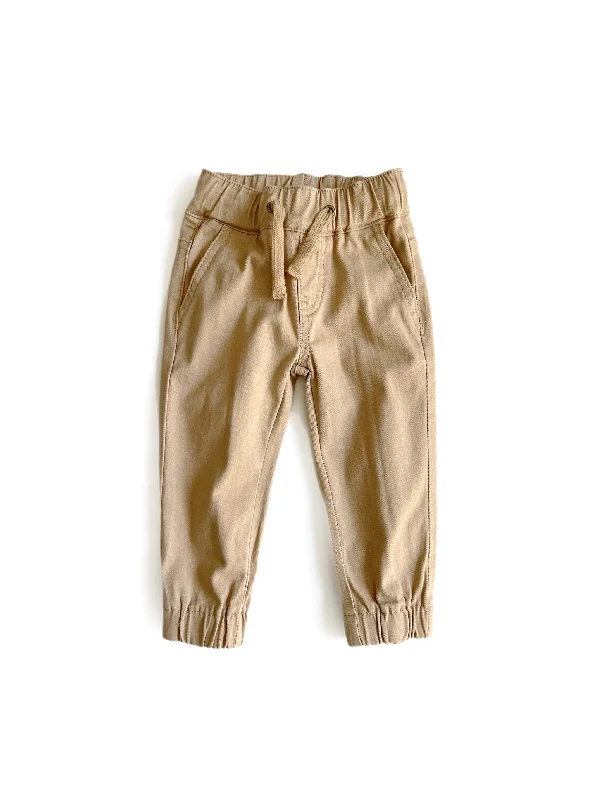 Men's fleece - lined sweater pants for outdoor activities Basic Chino Jogger - Camel Men's fleece - lined sweater pants for outdoor activities Basic Chino Jogger - Camel