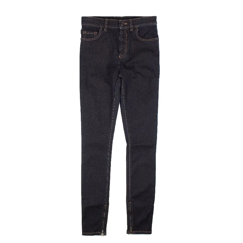 High - rise flare women jeans for a 70s - inspired look  Blue Skinny Jeans