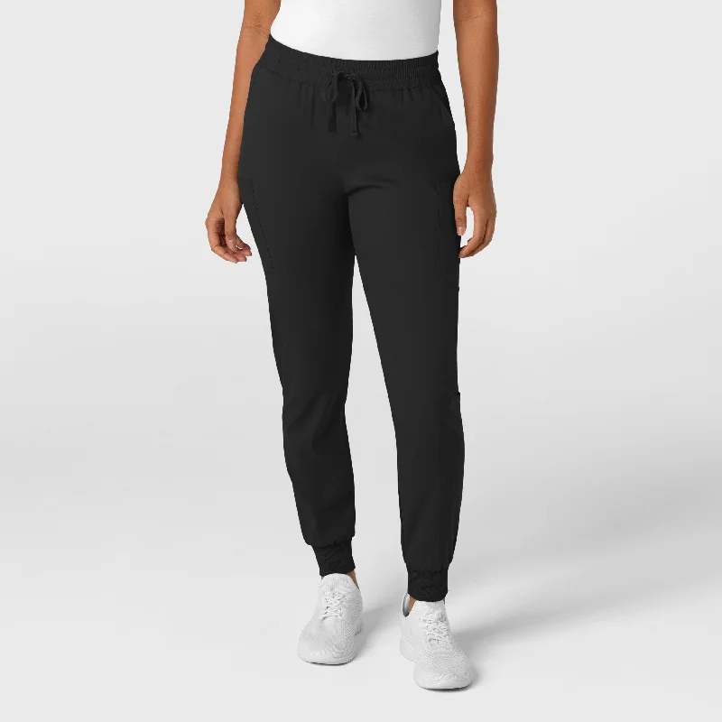 Animal - print sweater pants for a bold statement​ Boundless Women's Jogger Scrub Pant - Black