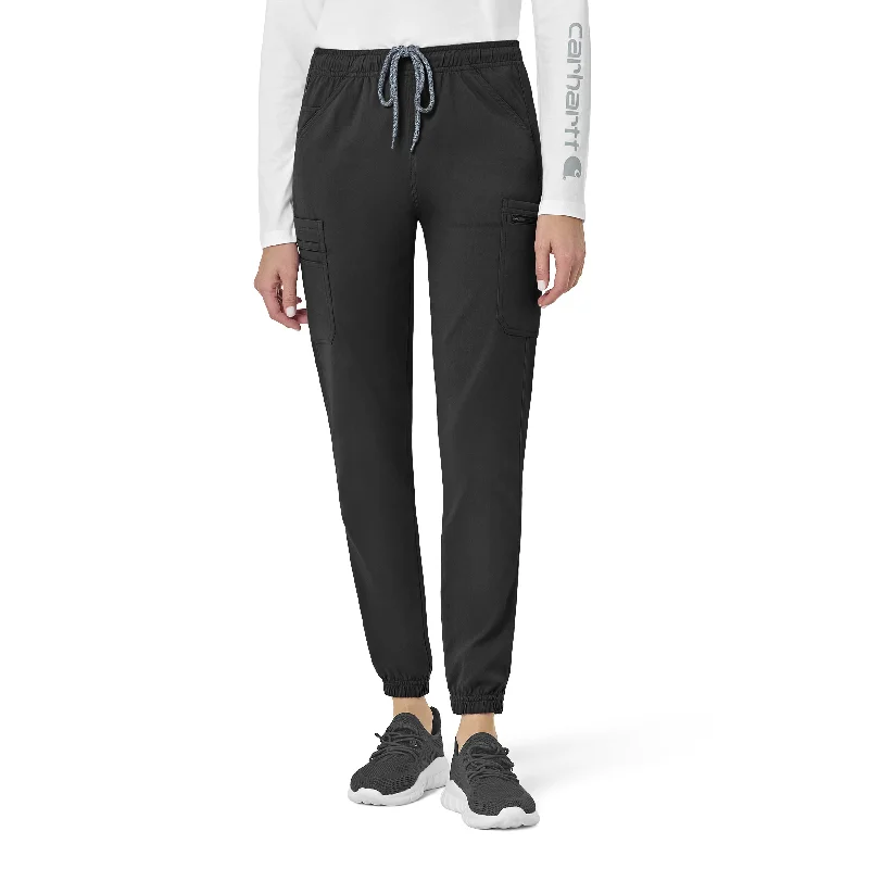 Chunky - knit sweater pants for warmth Carhartt Rugged Flex Peak Women's Cargo Jogger Scrub Pant - Black Chunky - knit sweater pants for warmth Carhartt Rugged Flex Peak Women's Cargo Jogger Scrub Pant - Black