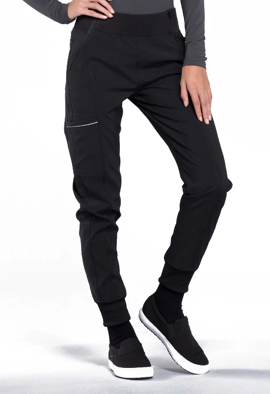 Men's fleece - lined sweater pants for outdoor activities​ Cherokee Infinity CK110A Women's Jogger Pant - PETITE