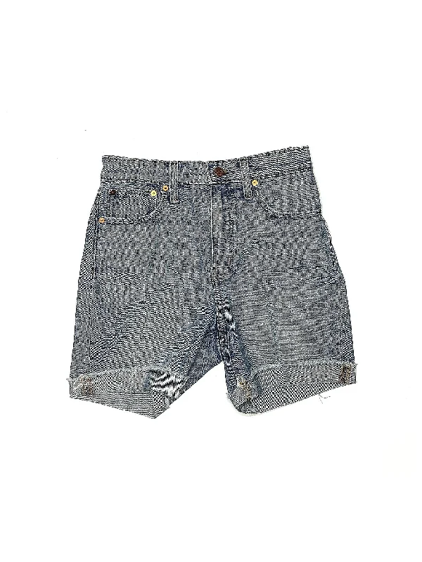 Plus Size Women's Denim Shorts with a Button - Fly in Dark Indigo for a Durable and Timeless Style Denim Shorts in Medium Wash Plus Size Women's Denim Shorts with a Button - Fly in Dark Indigo for a Durable and Timeless Style Denim Shorts in Medium Wash