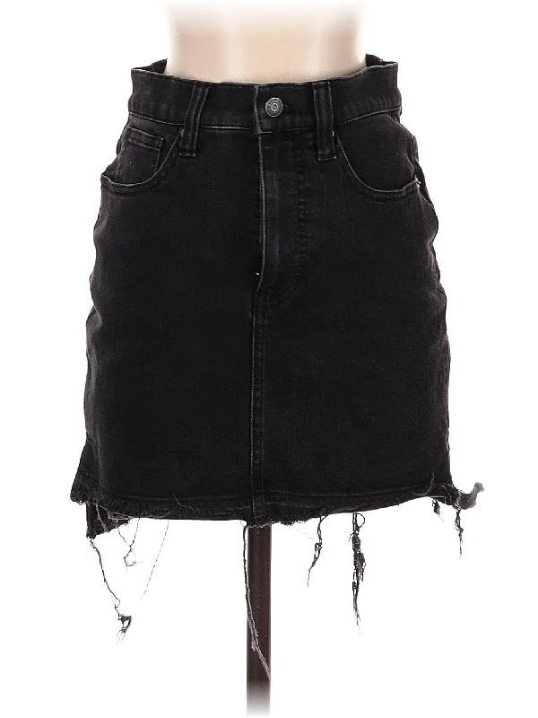 Denim skirts with sneakers for a sporty look Denim Skirt