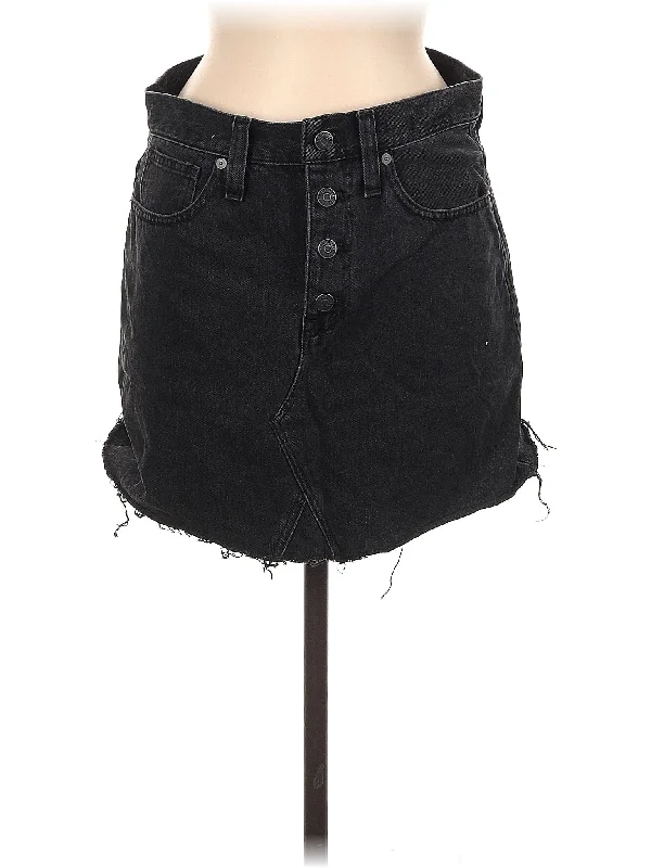Denim skirts with sandals for a summer - ready outfit Denim Skirt