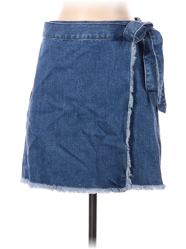 Zip - up denim skirts for easy wear Denim Skirt
