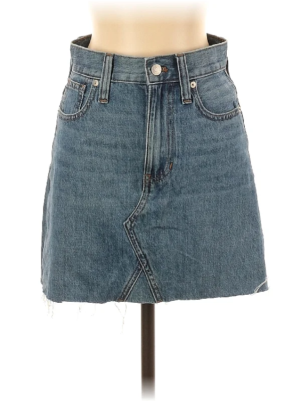 Denim skirts for music festivals with a boho - chic style Denim Skirt