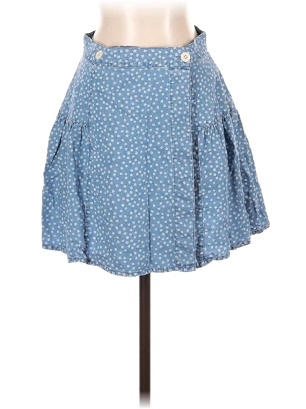 Distressed denim skirts for an edgy style Denim Skirt