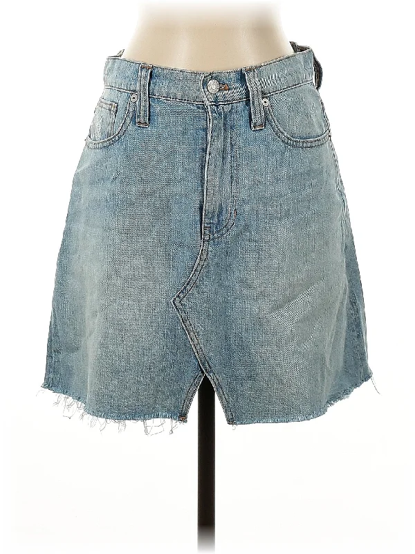 Denim skirts for beach vacations as a cover - up Denim Skirt