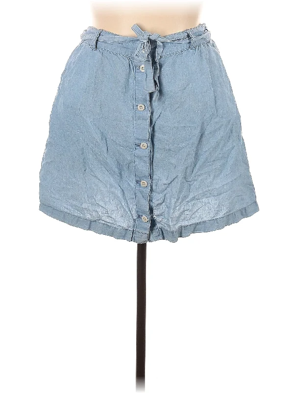 Ruffled denim skirts for added elegance Denim Skirt