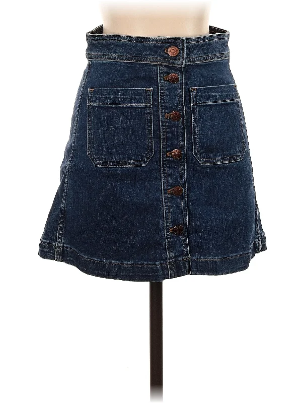 White denim skirts for a fresh and clean appearance Denim Skirt