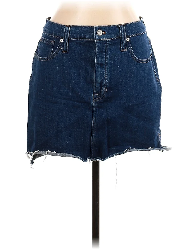 Denim skirts with patchwork details Denim Skirt