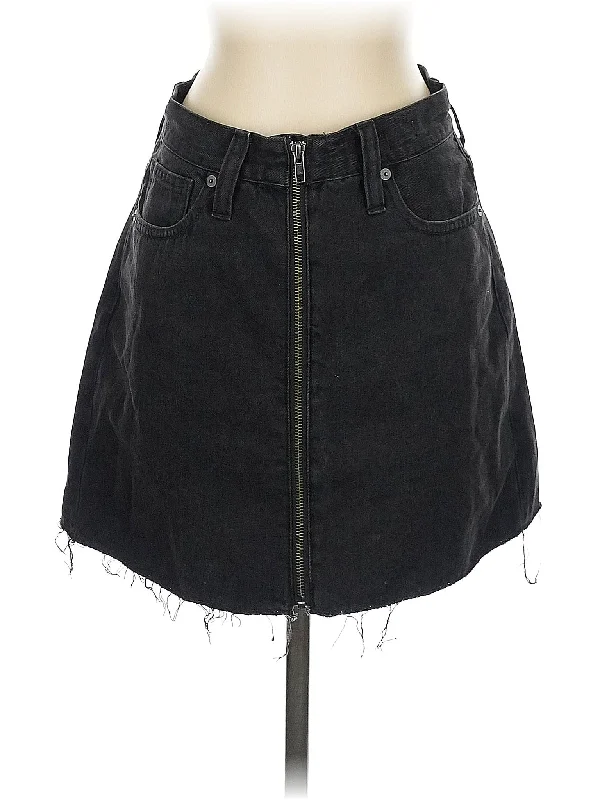 Denim skirts with boots for a stylish combination Denim Skirt
