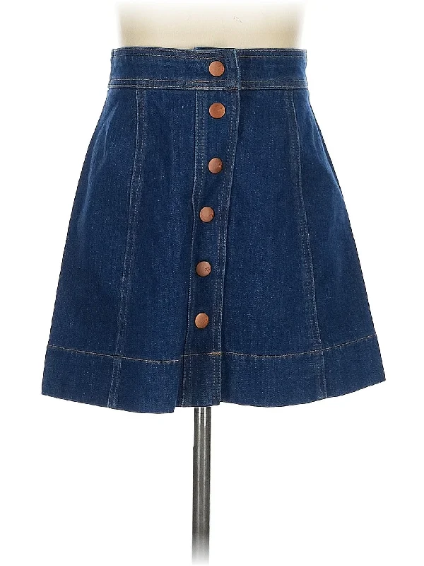 A - line denim skirts for a feminine silhouette Denim Skirt