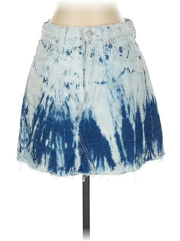 Distressed denim skirts for an edgy style Denim Skirt