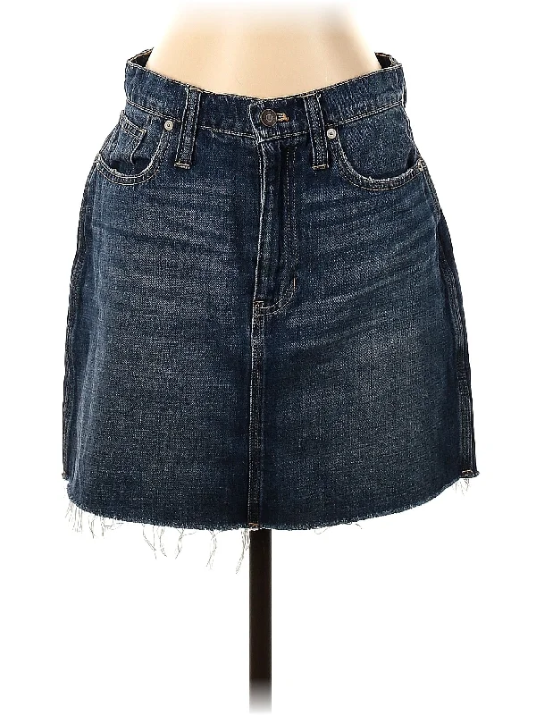 Black denim skirts for a versatile option Denim Skirt