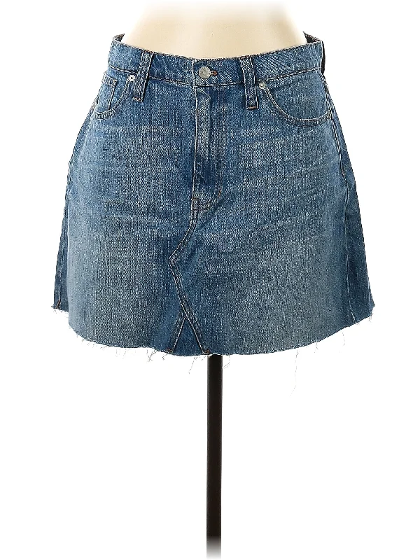 Denim skirts for music festivals with a boho - chic style Denim Skirt
