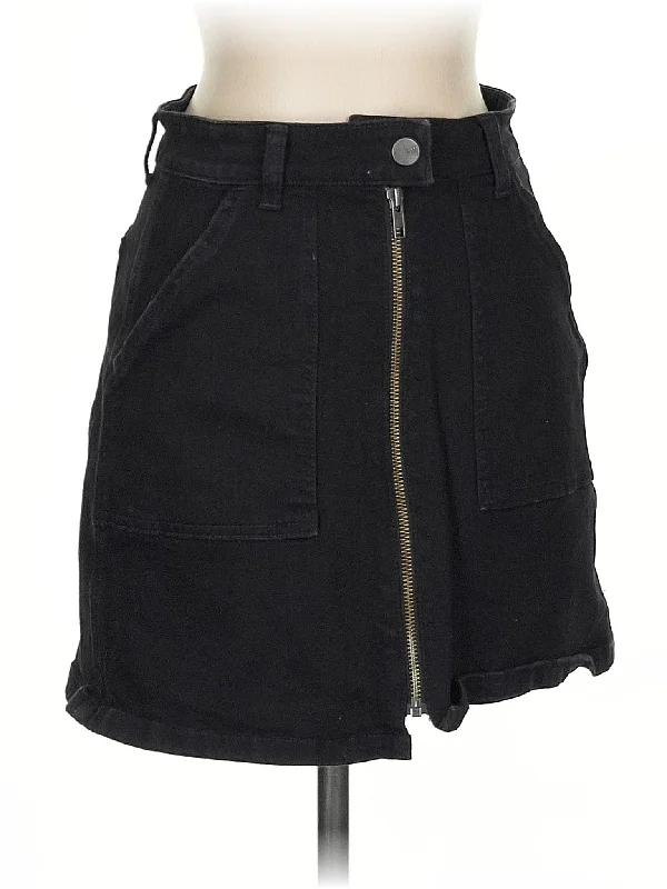 Denim skirts with statement jewelry for added glamour Denim Skirt