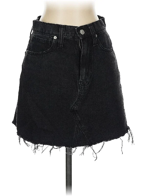 Denim skirts with boots for a stylish combination Denim Skirt