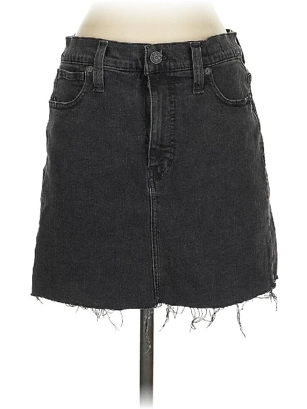 Denim skirts for beach vacations as a cover - up Denim Skirt