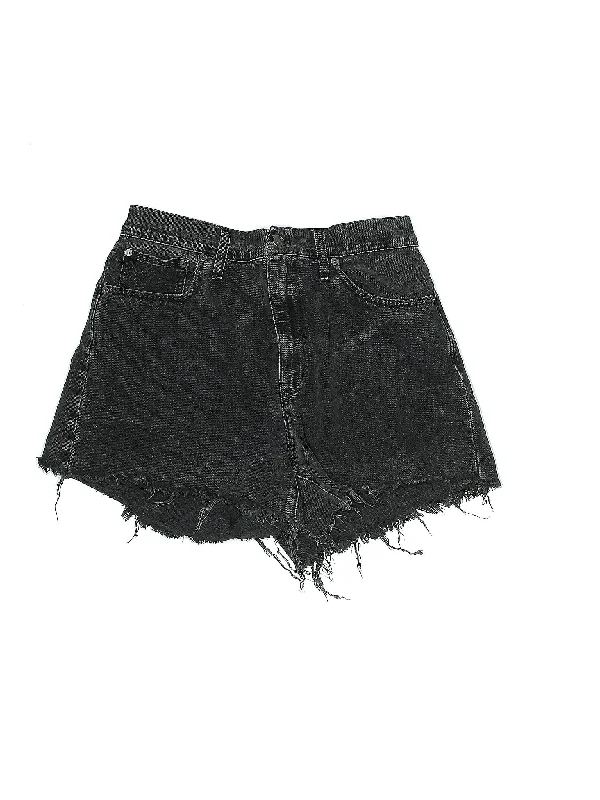 Women's Printed Animal Print Shorts in Brown and Black for a Bold and Fashion - Forward Appearance High-Rise Denim Shorts in Dark Wash Women's Printed Animal Print Shorts in Brown and Black for a Bold and Fashion - Forward Appearance High-Rise Denim Shorts in Dark Wash