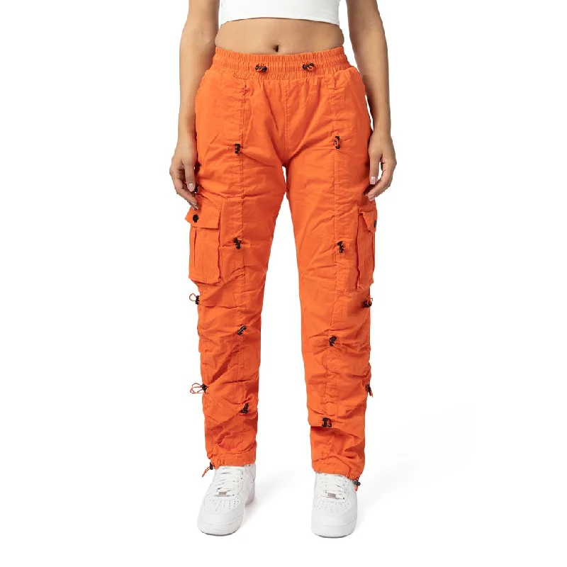Skinny - fit sweater pants for a sleek appearance High Rise Multi Bungee Jogger - Sweet Orange Skinny - fit sweater pants for a sleek appearance High Rise Multi Bungee Jogger - Sweet Orange
